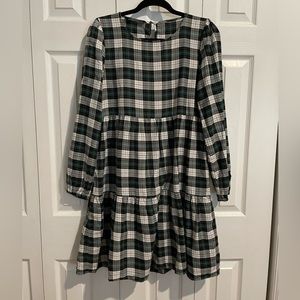 Dress Zara plaid cotton, size small